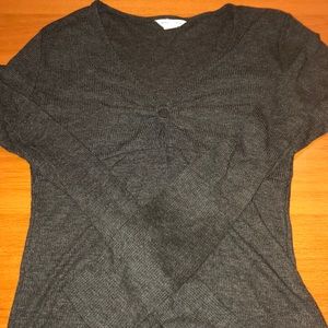 Aeropostale Long Sleeve Gray Thermal Top